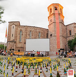 Acte de vigília de la Diada 2016 a Sabadell 